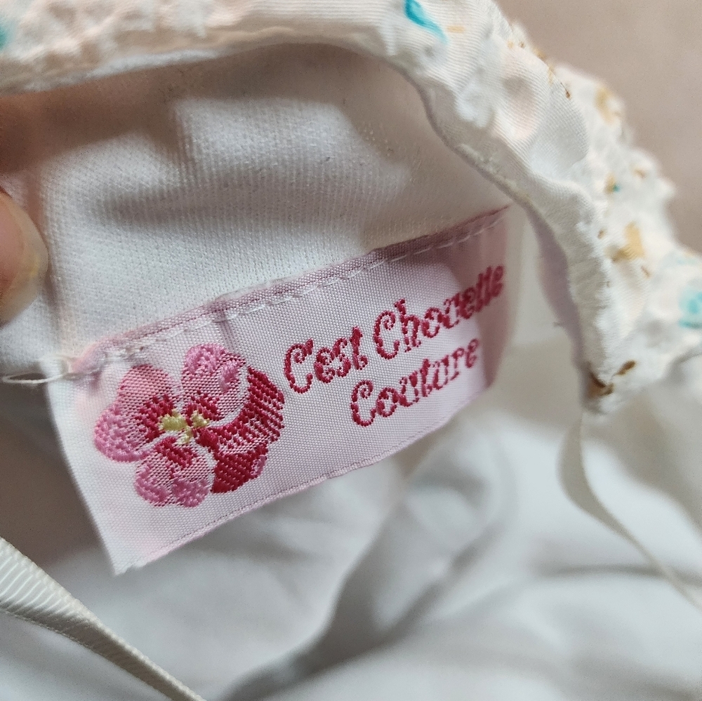 Vintage Textured Floral Pant Set Size 3t - Picture 9 of 9